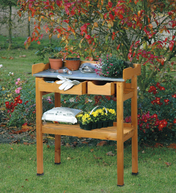 dobar Pflanztisch mit 3 Schubladen